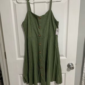 Old Navy button front dress NWT size M